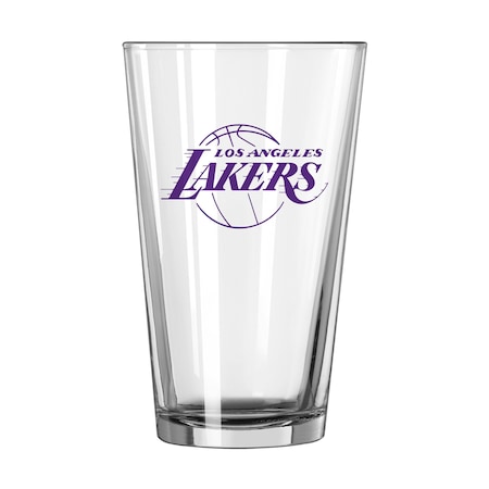 Logo Brands Los Angeles Lakers 16oz Gameday Pint Glass 713-G16P-1